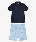 Conjunto Infantil Camisa Com Bermuda Trick Nick Azul Conjunto Infantil Camisa Com Bermuda Trick Nick Azul