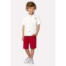 Conjunto Infantil Camisa e Bermuda com Cinto Milon Off White 10