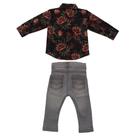 Conjunto Infantil Camisa e Calça Jeans