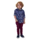 Conjunto Infantil Camisa Folhagem e Calça