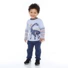 Conjunto Infantil Camisa Manga Longa e Calça Dinossauro - Yuk's Conjunto Infantil Camisa Manga Longa e Calça Dinossauro - Yuk's