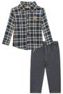 Conjunto Infantil Camisa Xadrez/Calça Skinny Luc Boo Conjunto Infantil Camisa Xadrez/Calça Skinny Luc Boo