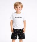 Conjunto Infantil Camiseta Com Bermuda Select Branco