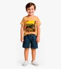 Conjunto Infantil Camiseta com Bermuda Select Marrom