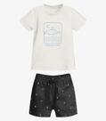 Conjunto Infantil Camiseta Com Bermuda Trick Nick Preto