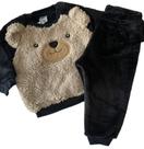 Conjunto Infantil Casaco E Calça Em Pelo Tileesul
