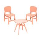 Conjunto Infantil com 2 Cadeiras e 1 Mesa Pipa Rivatti Polipropileno (PP) Pêssego
