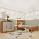 Conjunto Infantil com Cama 100% MDF e Cômoda Harmonia Yescasa