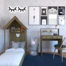 Conjunto Infantil com Cama e Escrivaninha