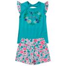Conjunto Infantil Criança Menina Short + Blusa Xadrez 1 A 10