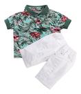 Conjunto Infantil Criança Menino Havaí Short + Blusa Florida
