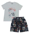 Conjunto Infantil Criança Roupa Menino Camisa Bermuda Tactel Malwee