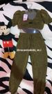 Conjunto infantil cropped e calça infantil TAM 4