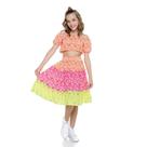 Conjunto infantil cropped e saia mylu