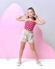 Conjunto Infantil Cropped e Short Mimados moda Kids