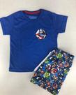 Conjunto Infantil de Algodão Cor Azul com Estampa Capitão America