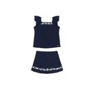 Conjunto Infantil De Blusa E Shorts Saia Ref 46287