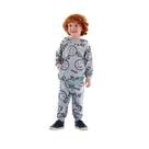 Conjunto Infantil de Inverno com Blusão e Calça em Moletom (Cinza) Up Baby