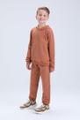 Conjunto Infantil de Inverno Masculino Moletom Básico com Capuz