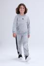 Conjunto Infantil de Inverno Masculino Moletom com Faixa Lateral