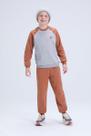 Conjunto Infantil de Inverno Masculino Moletom Raglan com Aplique