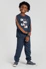 Conjunto Infantil de Moletom Marinho Dinosaur