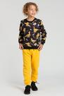 Conjunto Infantil de Moletom Sublimado Preto Dino