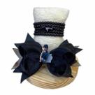 Conjunto infantil de pulseira e laço - wandinha Conjunto infantil de pulseira e laço - wandinha