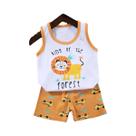 Conjunto Infantil de Verão 2 Peças: Colete e Shorts de Algodão