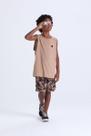 Conjunto Infantil de Verão Regata e Bermuda Camuflada