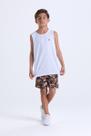 Conjunto Infantil de Verão Regata e Bermuda Camuflada