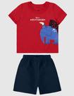 Conjunto Infantil e Bebê Menino Camiseta Manga Curta e Bermuda Malwee Kids