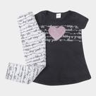 Conjunto Infantil Elian Estampado c/ Legging Feminino