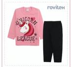 Conjunto infantil em moletom flanelado feminino infantil - peluciado