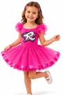 Conjunto Infantil Emilly Vick Dos Rosas Fantasia Luxo Saia Tutu