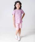 Conjunto Infantil Estampa Angel Stitch Tam 4 a 10 Lilá-97048