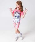 Conjunto Infantil Estampa Stitch Tam 4 a 10 Rosa-97055