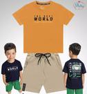 Conjunto infantil Fakini Masculino Manga Curta Conjunto infantil Fakini Masculino Manga Curta