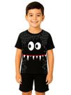 Conjunto Infantil Fantasia Monstrinho Camiseta e Short