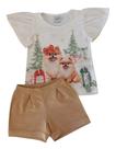 Conjunto Infantil Feminino Bata MB + Shorts TileeSul