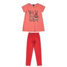 Conjunto Infantil Feminino Blusa e Calça Legging Plic Ploc