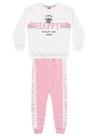 Conjunto infantil feminino Blusa e calça moletom Koala Fakini