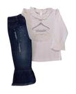 Conjunto Infantil Feminino Blusa ML + Calça Matinée
