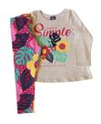 Conjunto Infantil Feminino Blusa ML + Legging Pipa