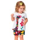 Conjunto Infantil Feminino Blusa + Short Kyly