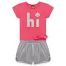 Conjunto Infantil Feminino Blusa + Short Kyly Conjunto Infantil Feminino Blusa + Short Kyly