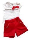 Conjunto Infantil Feminino Blusa + Shorts Vindi Malhas Conjunto Infantil Feminino Blusa + Shorts Vindi Malhas