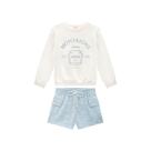 Conjunto Infantil Feminino Blusão e Short em Tweed Somnii