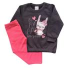Conjunto Infantil Feminino Blusão + Legging Molecotton Kely & Kety