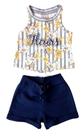Conjunto Infantil Feminino Cropped + Short Milon Conjunto Infantil Feminino Cropped + Short Milon